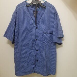 Two Stafford Sleepwear sets, blue/white stripes, XXL